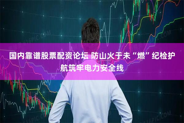 国内靠谱股票配资论坛 防山火于未“燃”纪检护航筑牢电力安全线